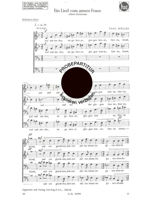 Lied vom armen Franz